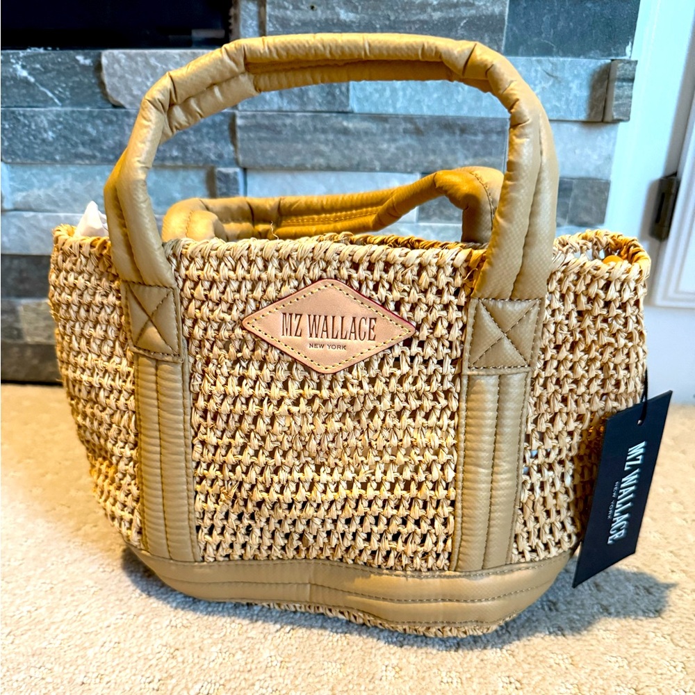 MZ Wallace Mini Raffia Tote